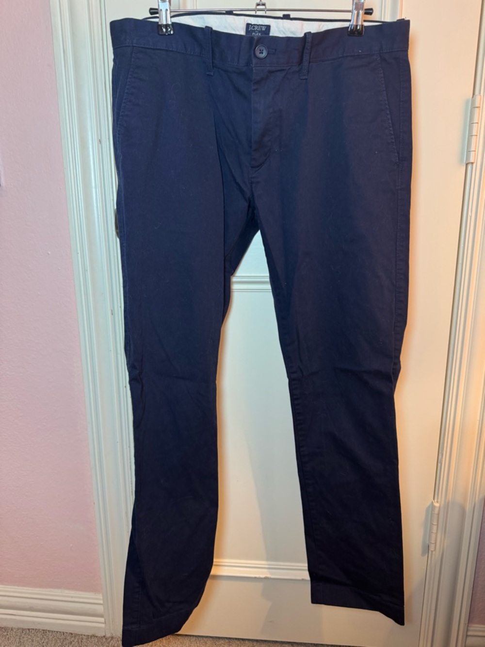 J. Crew Men's Dark Navy Stretch Chinos